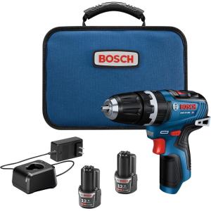 Bosch GSB12V-300N 12V Max Brushless 3/8 In. Hammer Drill/Driver (Bare Tool)(w/ (2) 12V Batteries)