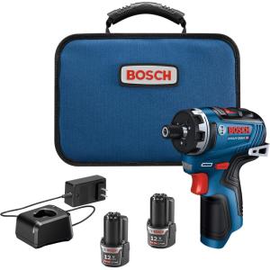 Bosch GSR12V-300HXN 12V Max Brushless 1/4 In. Hex Two-Speed Screwdriver (Bare Tool)(w/ (2) 12V Batteries)