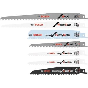 Bosch RAP7PK 7-Piece Reciprocating Saw Blade Set(9″ in)