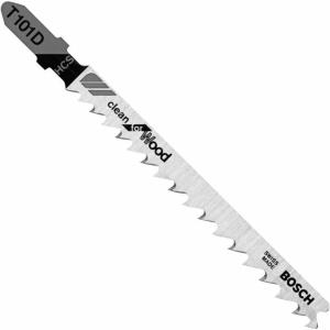 Bosch T101D100 100 pc. 4 in. 6 TPI Clean for Wood T-Shank Jig Saw Blades