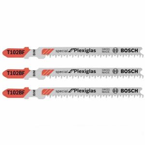 Bosch T102BF 3 pc. 3-5/8 in. 13 TPI Clean for Plexiglas T-Shank Jig Saw Blades(3-5/8″ 13 TPI – 3 pcs)