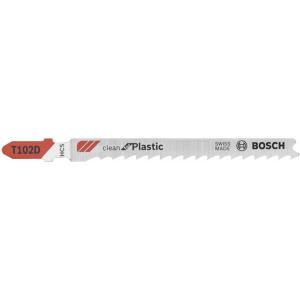 Bosch T102D3 3 pc. 4 in. 6 TPI Clean for Polypropylene T-Shank Jig Saw Blades