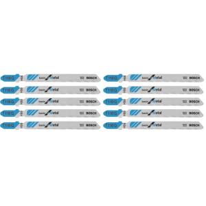 Bosch T118G 5 pc. 3-5/8 in. 36 TPI Basic for Metal T-Shank Jig Saw Blades(5 Count (Pack of 2))