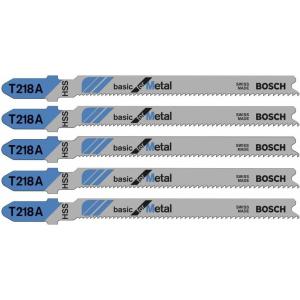 Bosch T118GFS 5-Piece 3-1/4 in. 36 TPI Basic for Stainless Steel T-Shank Jig Saw Blades(Curved Cuts for Metal)