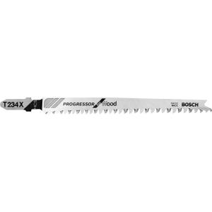 Bosch T234X3 3-Piece 4-1/2 In. 8-12 TPI Progressor Wood Cutting T-Shank Jig Saw Blades, Silver
