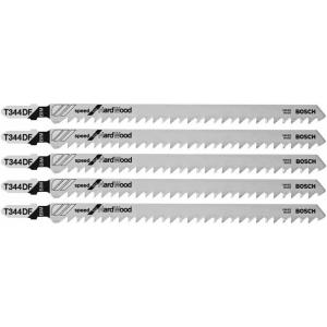 Bosch T344DF 5 pc. 6 in. 6 TPI Speed for Hardwood T-Shank Jig Saw Blades