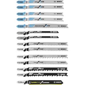 Bosch TPW005 5 pc. T-Shank Jig Saw Blade Set for Pro-Wood(14-Pack)