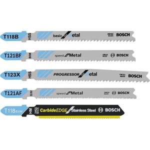 Bosch TPW005 5 pc. T-Shank Jig Saw Blade Set for Pro-Wood(5-Pack)