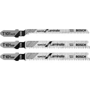 Bosch T-Shank Jig Saw Blade Set T503, 3 Pieces, 3-1/4”, 14-20 TPI, For Laminate Flooring And Hardwood