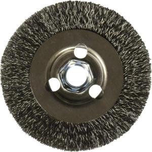 Bosch WB569 4-Inch Crimped Carbon Steel Wire Wheel, 5/8-Inch x 11 Thread Arbor