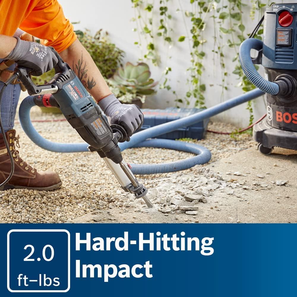 imageBOSCH 11255VSR Bulldog Xtreme 8 Amp 1 Inch Corded Variable Speed SDSPlus ConcreteMasonry Rotary Hammer11255VSR