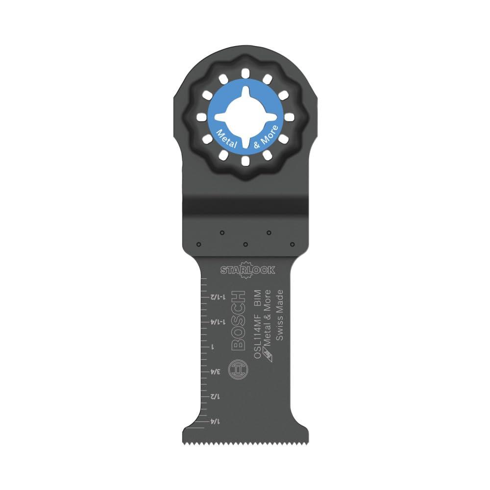 imageBOSCH 114 Inch OSL114C3 Starlock Carbide Plunge Cut Blade 3Pack Professional Oscillating MultiTool Accessory with 3D Fit Interface 30X Longer Life Compatible with OIS Tools114 In