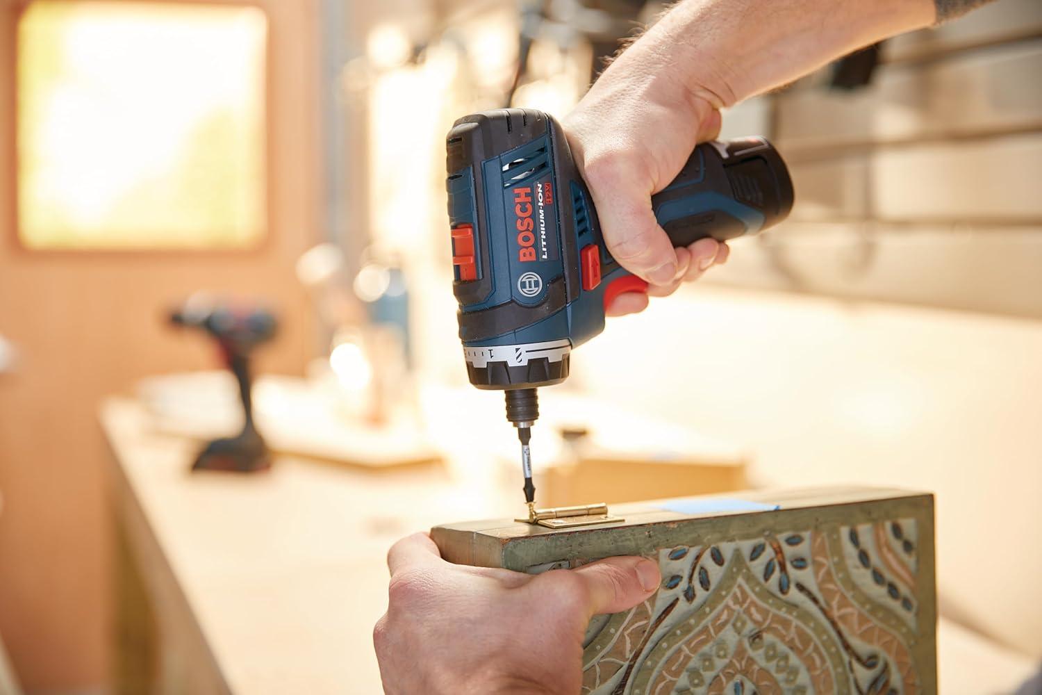 imageBOSCH 12V Max Cordless 2Tool Combo Kit with TwoSpeed Pocket Driver Impact Driver and 2 2 Ah Batteries CLPK27120Combo Kit