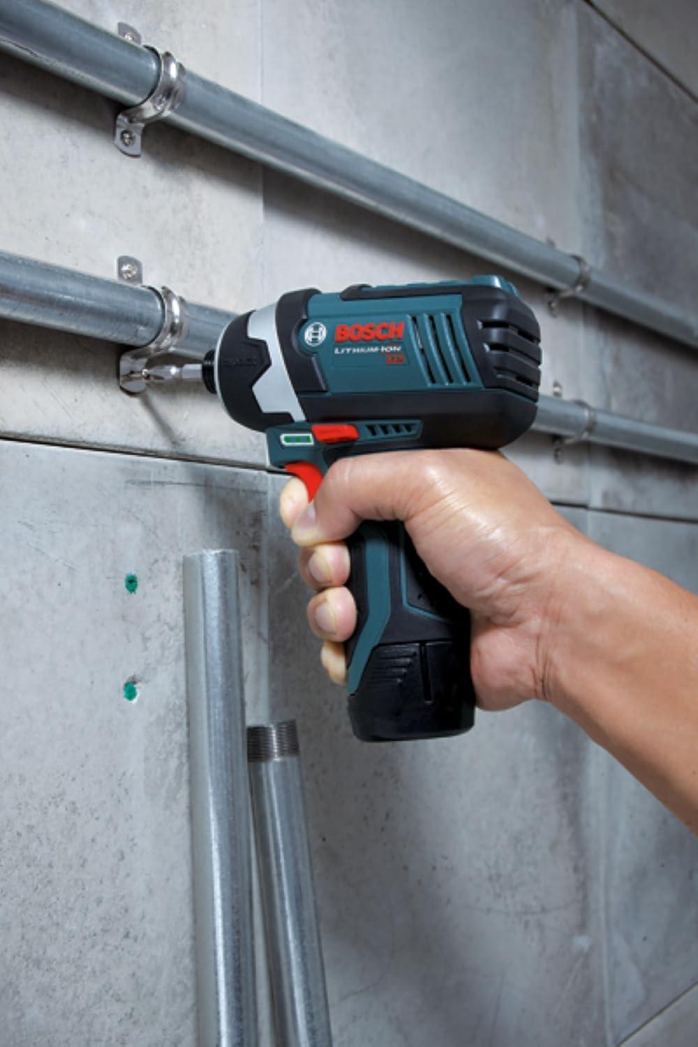 imageBOSCH 12V Max Cordless 2Tool Combo Kit with TwoSpeed Pocket Driver Impact Driver and 2 2 Ah Batteries CLPK27120Combo Kit