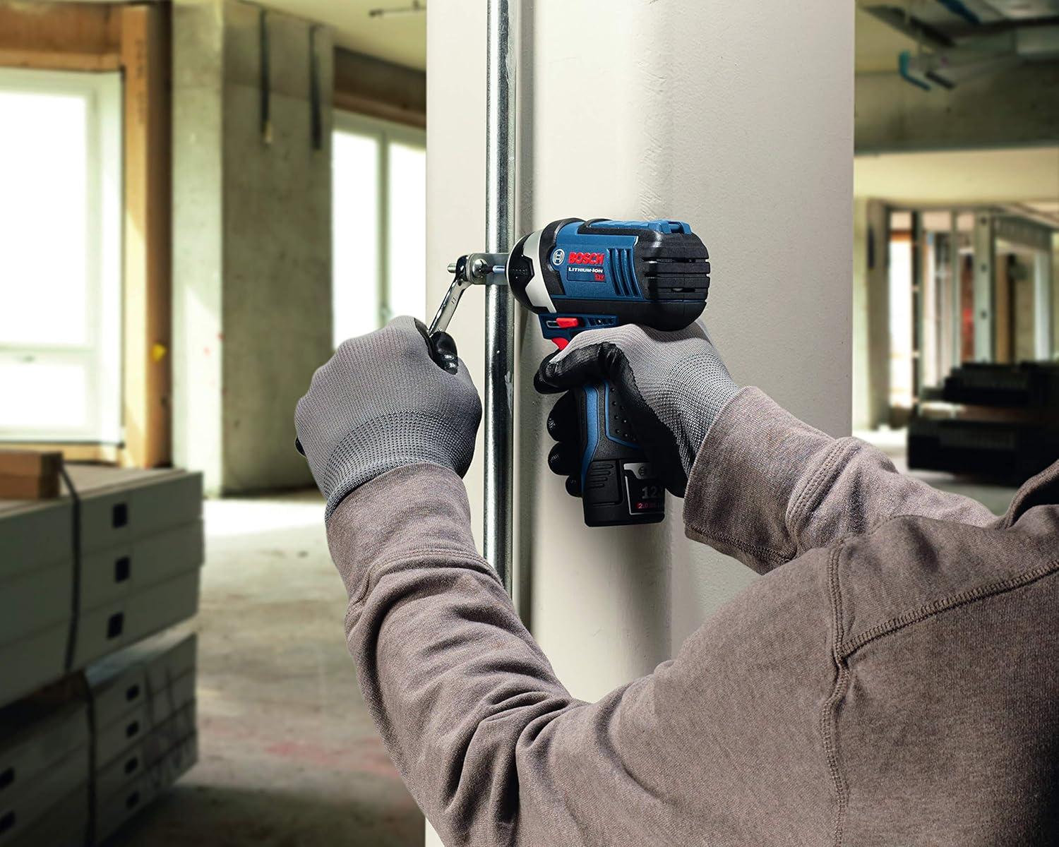 imageBOSCH 12V Max Cordless 2Tool Combo Kit with TwoSpeed Pocket Driver Impact Driver and 2 2 Ah Batteries CLPK27120Combo Kit