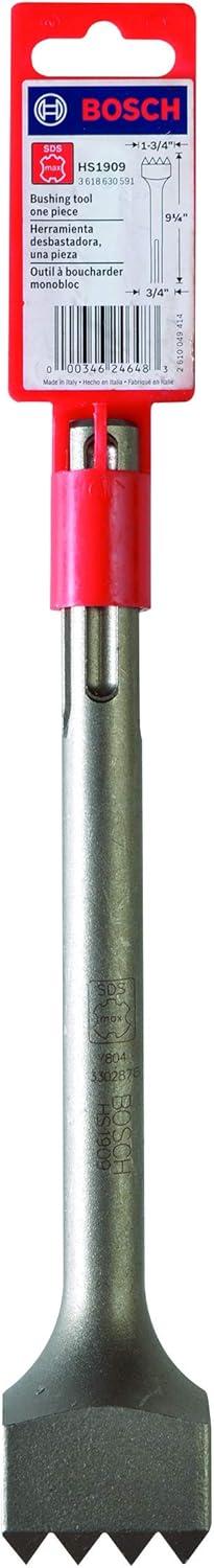 imageBOSCH 2 in x 12 in SDSmax Tile Chisel Hammer Steel HS1915SDS Max Bushing Tool