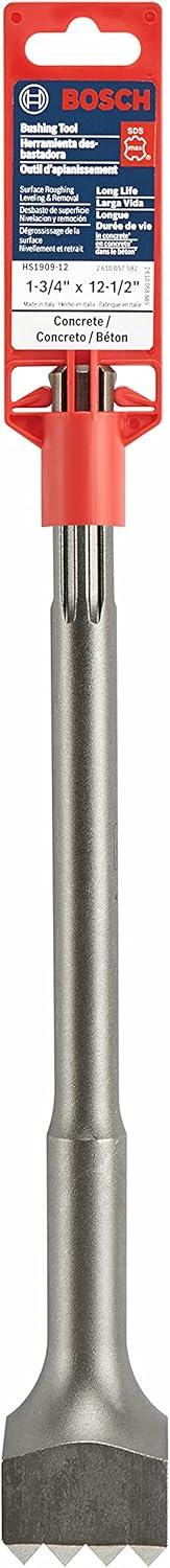 imageBOSCH 2 in x 12 in SDSmax Tile Chisel Hammer Steel HS1915SDS Max Bushing Tool