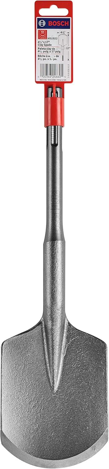 imageBOSCH 2 in x 12 in SDSmax Tile Chisel Hammer Steel HS1915SDS Max Clay Spade