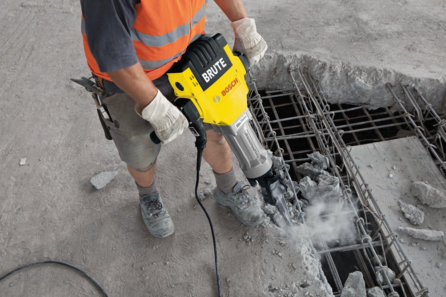 imageBOSCH BH2760VC Brute Breaker Hammer 1000 Blasts Per Minute 35 FtLbs Impact Energy Vibration Control Service Minderbrushes GreasePacked Gearbox Ideal for HeavyDuty Concrete and Asphalt WorkBrute Breaker