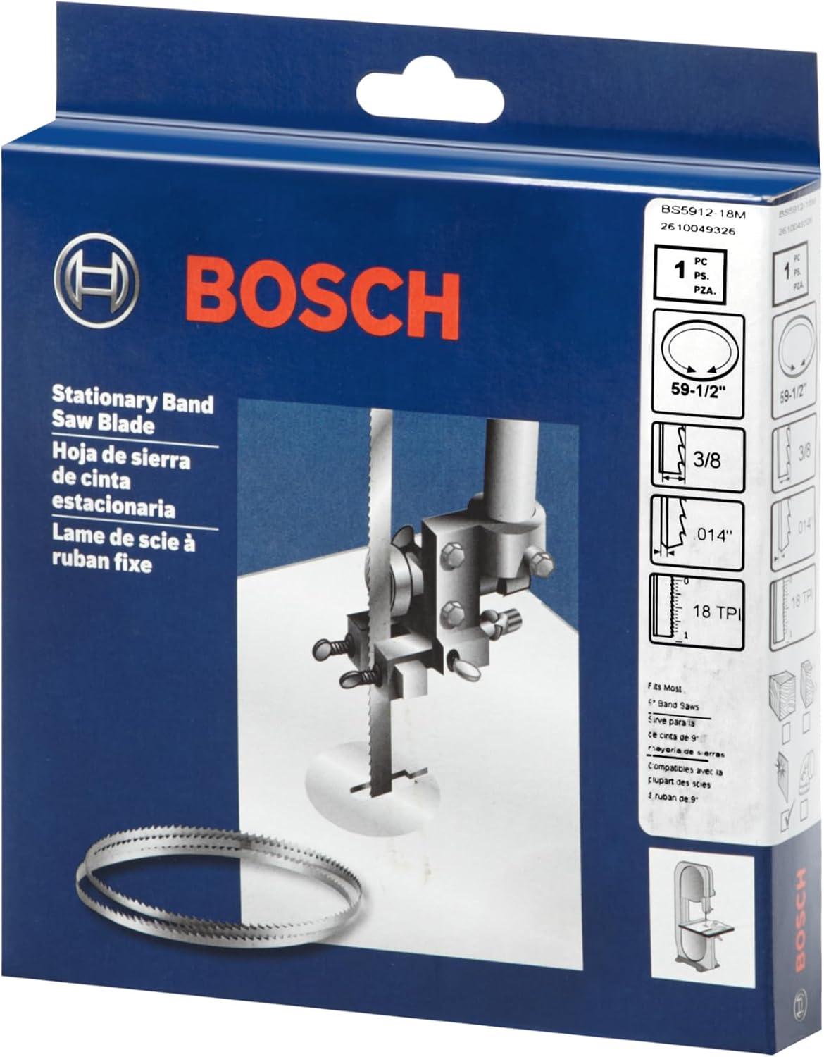 imageBOSCH BS591218M 5912 In 18 TPI Metal Cutting Stationary Band Saw Blade Ideal for Applications in Soft Metal Aluminum Copper Bronze