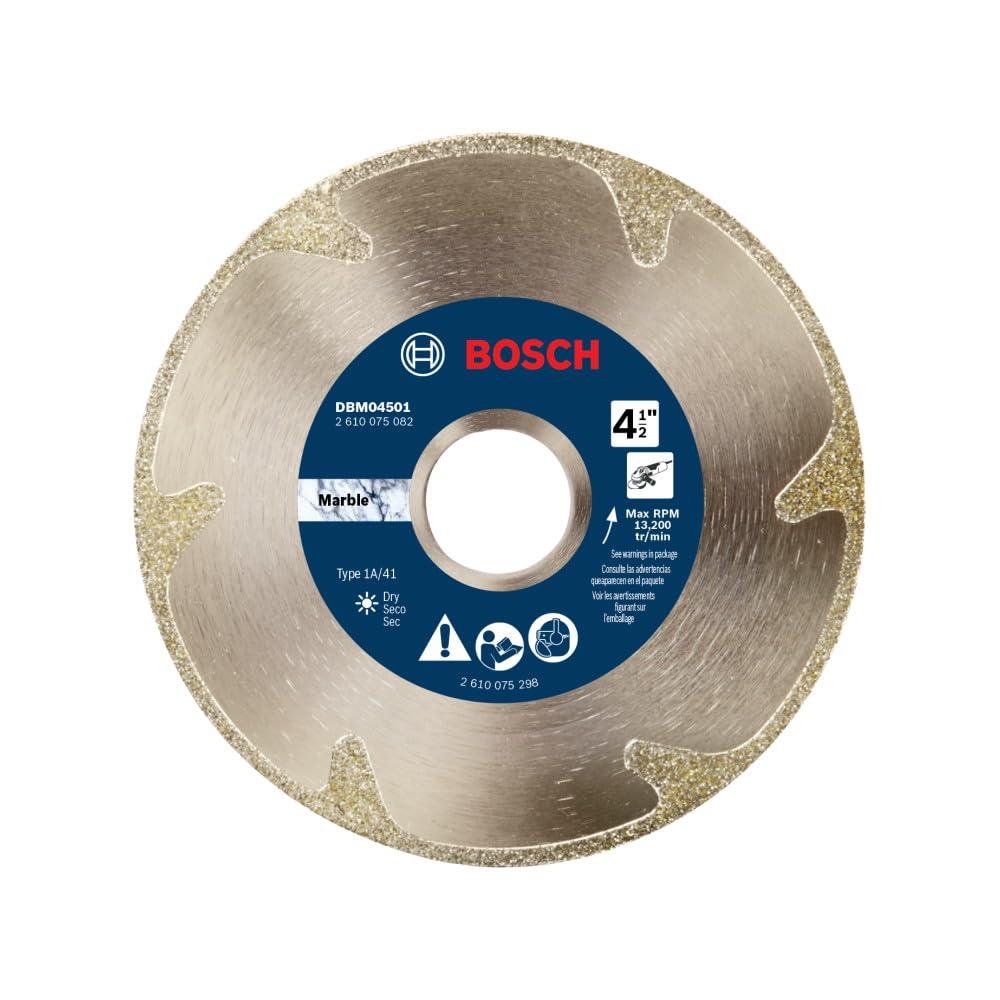 imageBOSCH DBSX04502 412 in XLock Premium Segmented Rim Diamond Blade 5X Faster Change Long Life Concrete Brick Block XLock amp Standard Angle Grinders412 DIAMETER