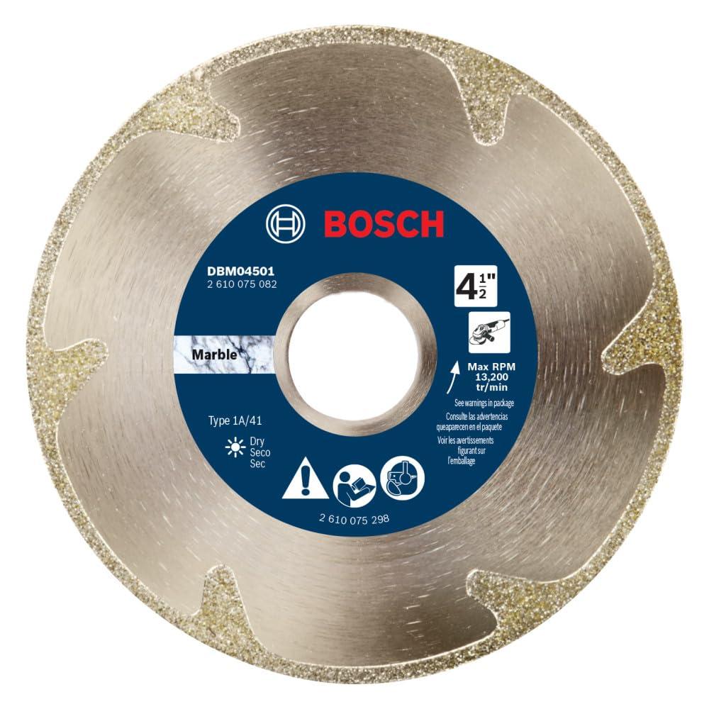imageBOSCH DBSX04502 412 in XLock Premium Segmented Rim Diamond Blade 5X Faster Change Long Life Concrete Brick Block XLock amp Standard Angle Grinders412 DIAMETER