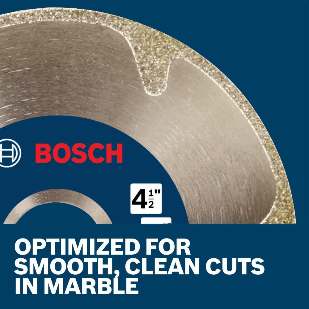 imageBOSCH DBSX04502 412 in XLock Premium Segmented Rim Diamond Blade 5X Faster Change Long Life Concrete Brick Block XLock amp Standard Angle Grinders412 DIAMETER
