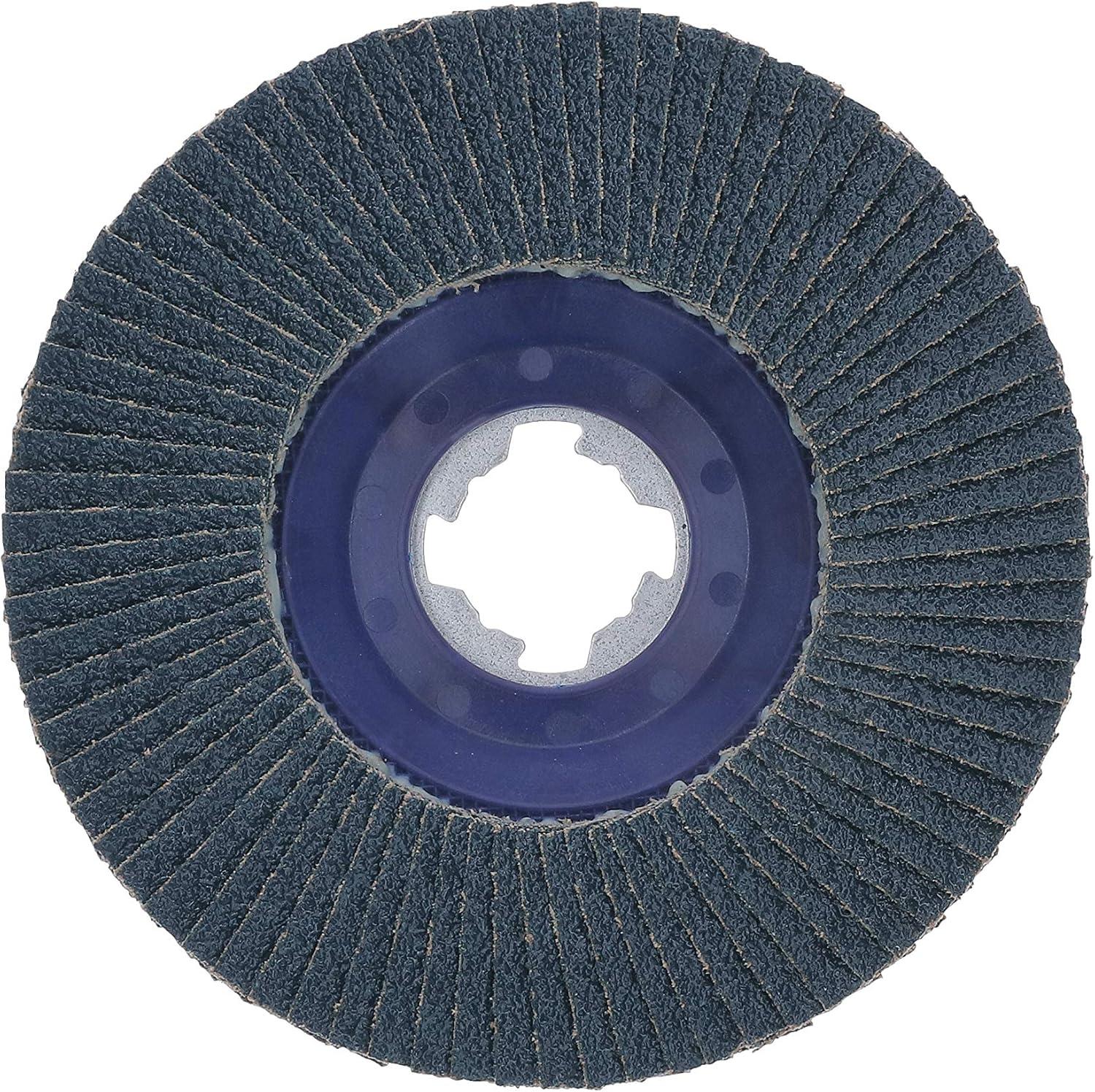 imageBOSCH FDX2750080 1Piece 5 In XLOCK Flap Disc 80 Grit Compatible with 78 In Arbor Type 27 for Applications in Metal Blending and Grinding5 In