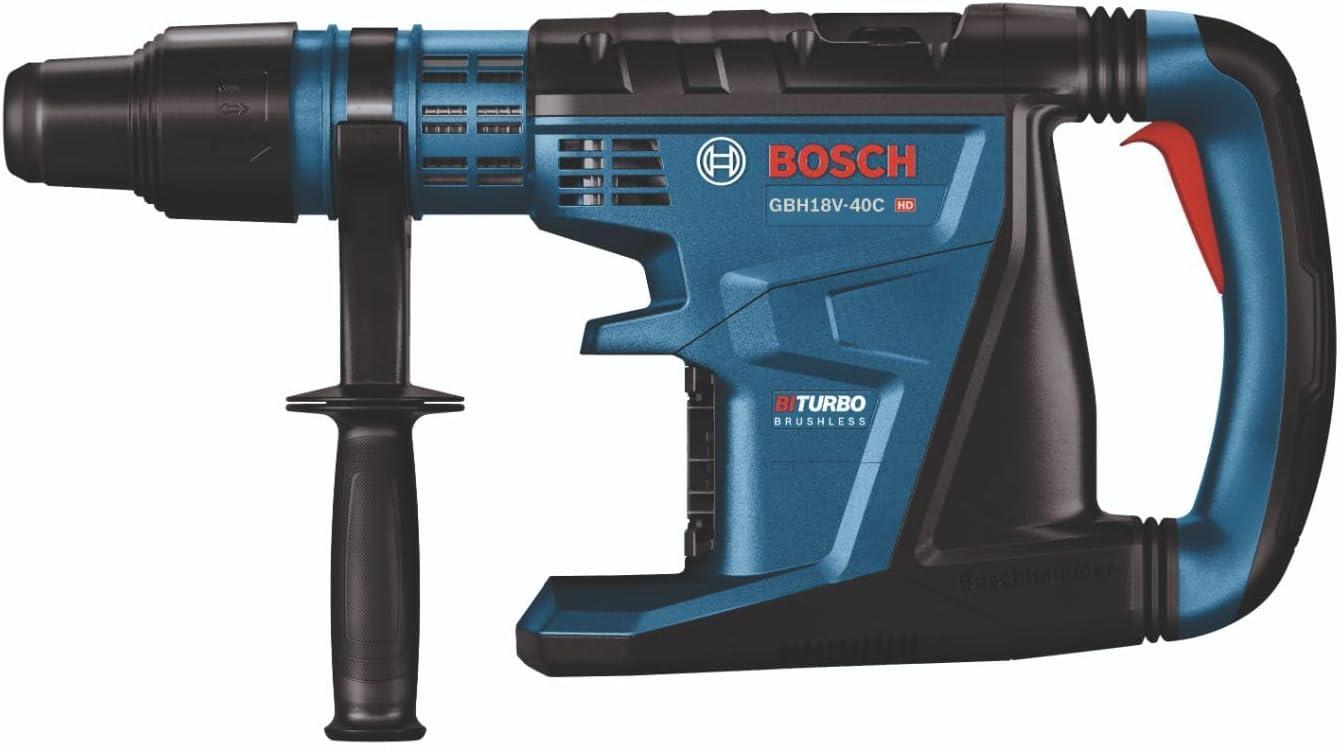 imageBOSCH GBH18V40CK27 PROFACTOR 18V ConnectedReady SDSmax 158 In Rotary Hammer with 2 CORE18V 12 Ah High Power BatteriesTool Only
