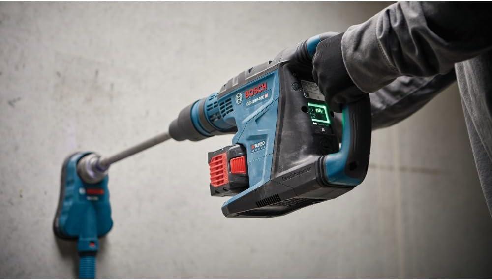 imageBOSCH GBH18V40CK27 PROFACTOR 18V ConnectedReady SDSmax 158 In Rotary Hammer with 2 CORE18V 12 Ah High Power Batteriesw Two 18V 12 Ah Batteries