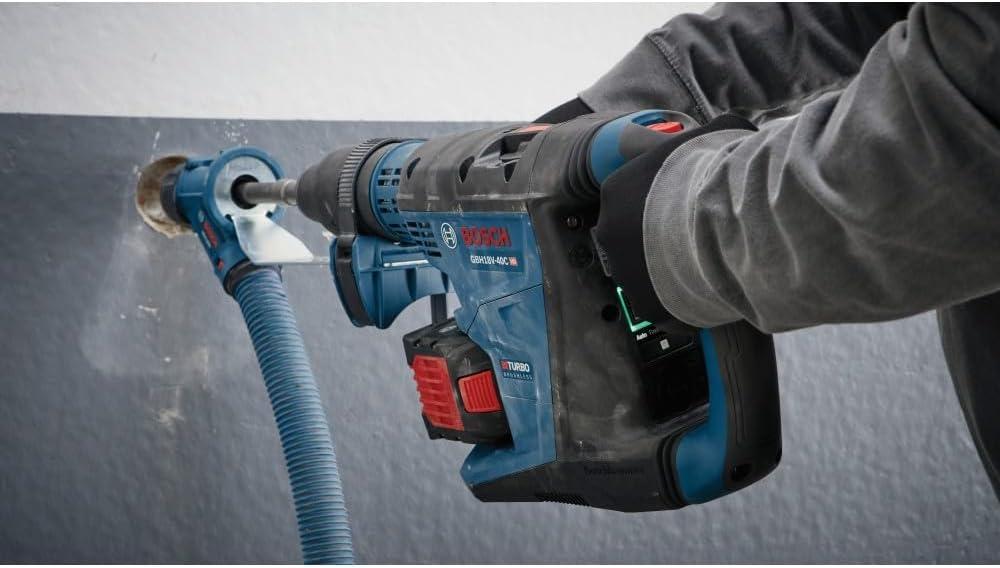 imageBOSCH GBH18V40CK27 PROFACTOR 18V ConnectedReady SDSmax 158 In Rotary Hammer with 2 CORE18V 12 Ah High Power Batteriesw Two 18V 12 Ah Batteries