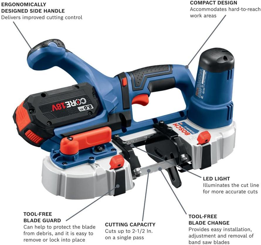 imageBOSCH GCB18V2N 18V Compact Band Saw Bare ToolBOSCH GCB18V2N 18V Compact Band Saw Bare Tool