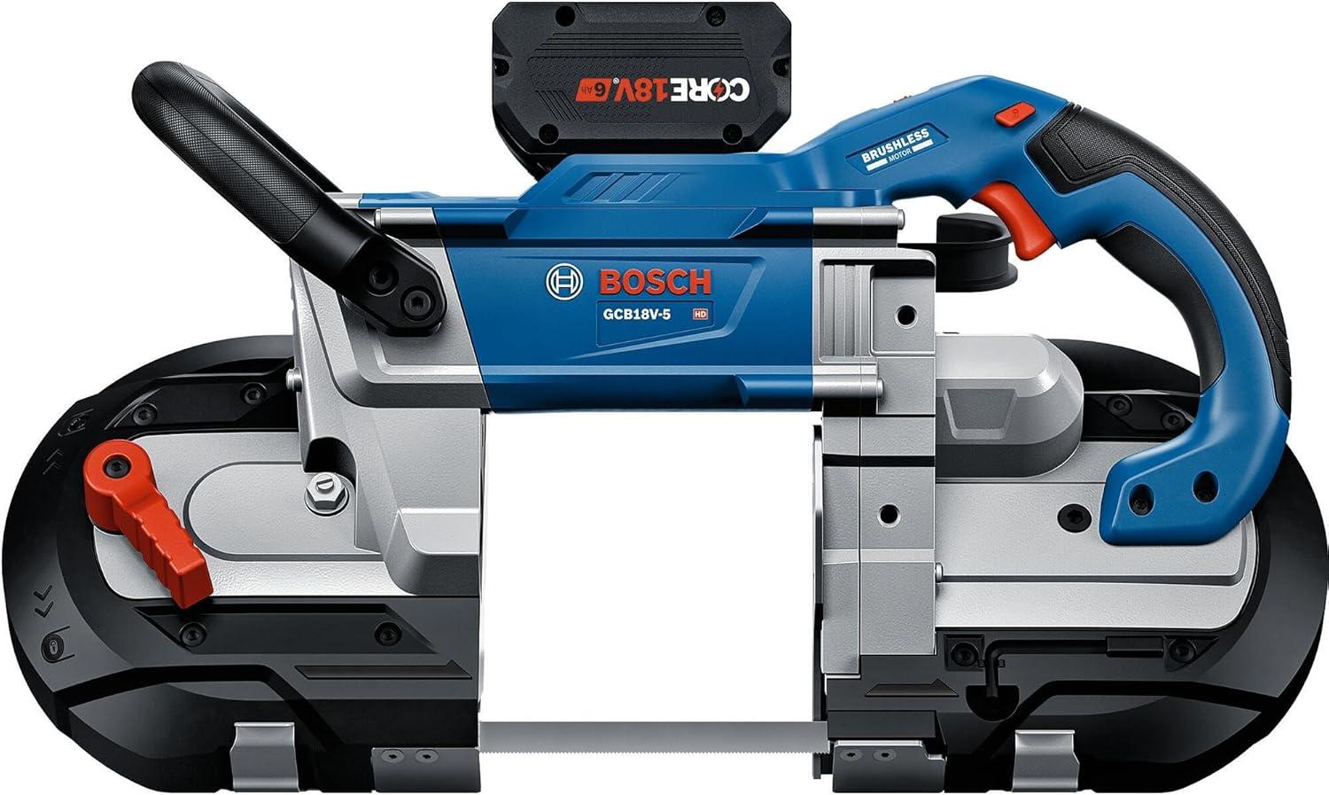 imageBOSCH GCB18V5B26 18V 5 In Deep Cut Band Saw Kitw 2 18V 6 Ah Batteries