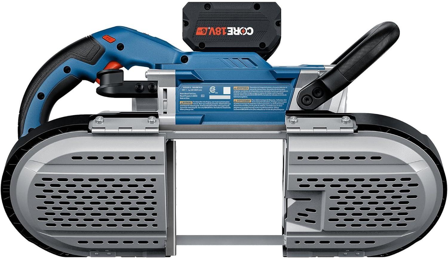 imageBOSCH GCB18V5B26 18V 5 In Deep Cut Band Saw Kitw 2 18V 6 Ah Batteries
