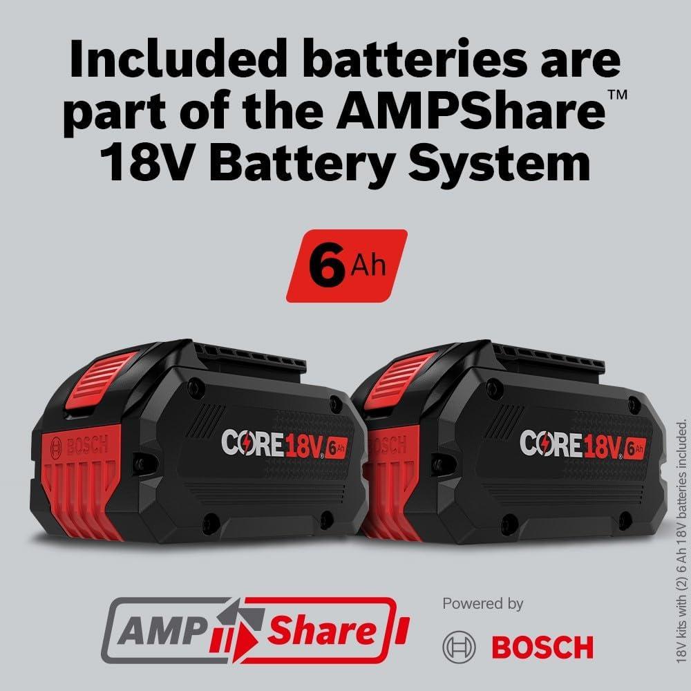 imageBOSCH GCB18V5B26 18V 5 In Deep Cut Band Saw Kitw 2 18V 6 Ah Batteries