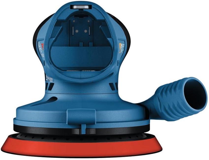 imageBOSCH GEX12V5N 12V Max Brushless 5 Random Orbit Sander Ergonomic Palm Grip Dust Collection System Speed Selector SoftStart Technology Bare Tool
