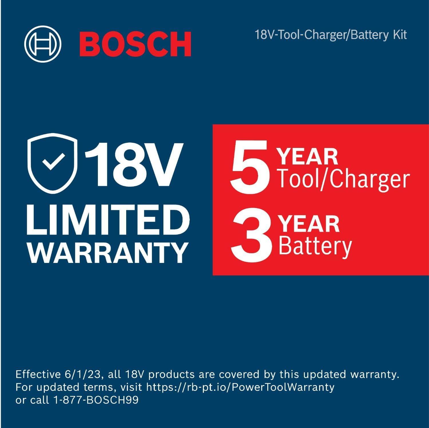 imageBOSCH GEX18V5N 18V Brushless 5 Inch Cordless Random Orbit Sander Bare ToolW 18V 4 Ah Battery