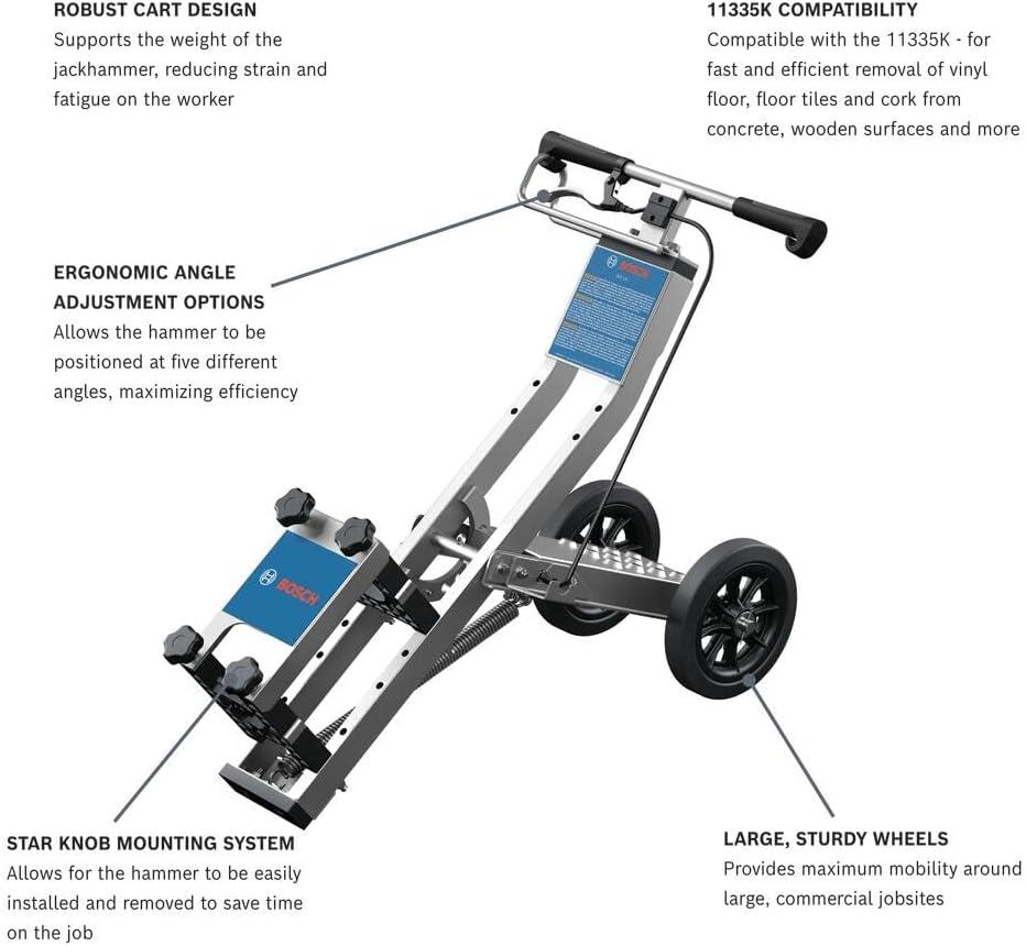 imageBOSCH GHT130 Floor Removal Cart for The 11335K Hammer