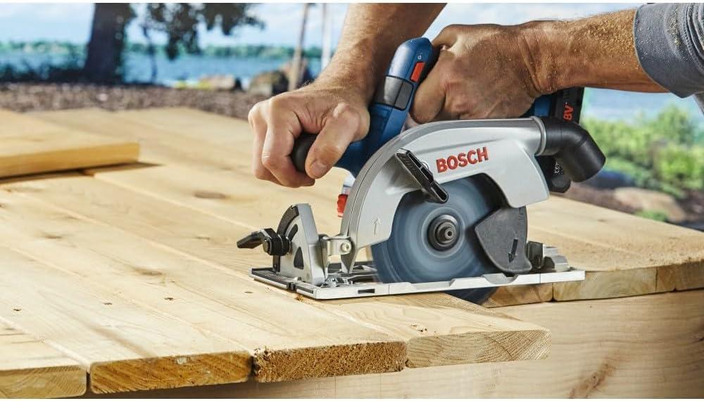 imageBOSCH GKS18V22LN 18V Brushless BladeLeft 612 In Circular Saw Bare ToolTool Only BladeLeft