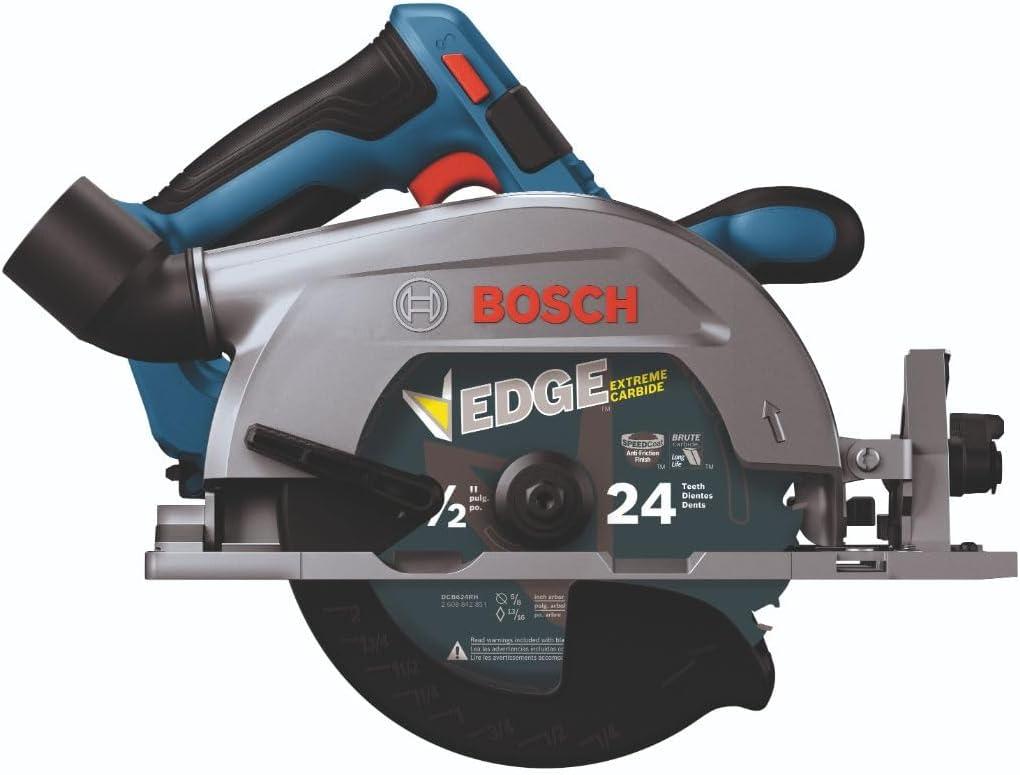 imageBOSCH GKS18V22LN 18V Brushless BladeLeft 612 In Circular Saw Bare ToolTool Only BladeRight