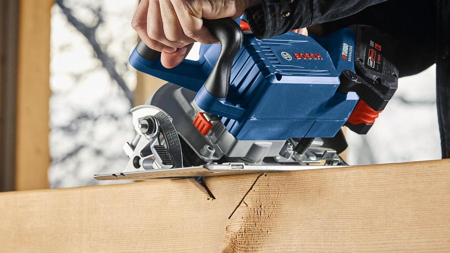 imageBOSCH GKS18V25N 18V 714 In BITURBO Brushless Circular Saw High Performance Cordless Saw with 212 In Cut Capacity and PROFACTOR System Bare Tool