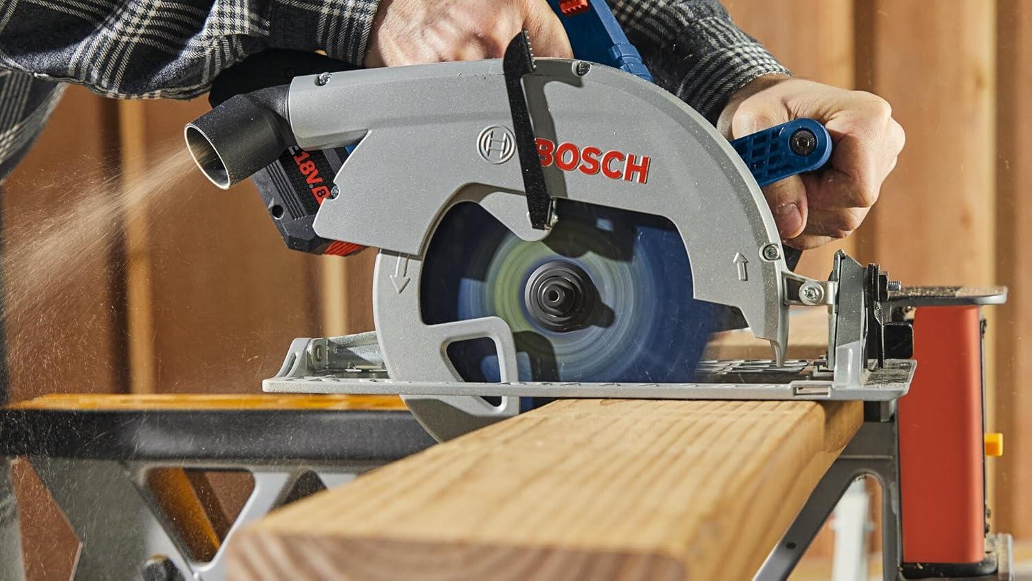 imageBOSCH GKS18V25N 18V 714 In BITURBO Brushless Circular Saw High Performance Cordless Saw with 212 In Cut Capacity and PROFACTOR System Bare Tool