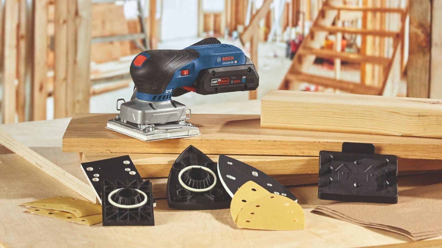imageBOSCH GSS18V40N 18V Brushless Sheet Orbital Finishing Sander Bare Tool
