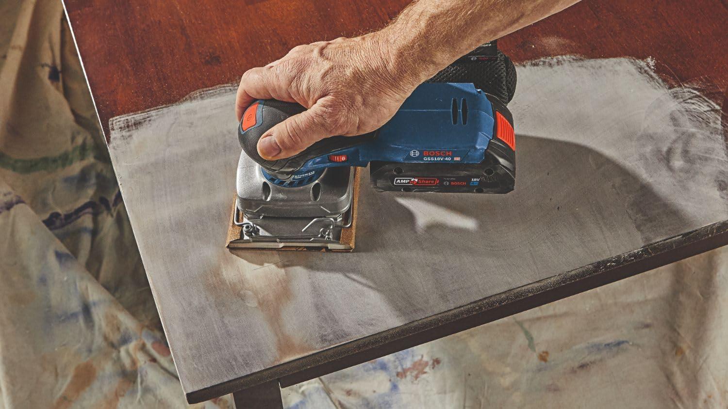 imageBOSCH GSS18V40N 18V Brushless Sheet Orbital Finishing Sander Bare Tool