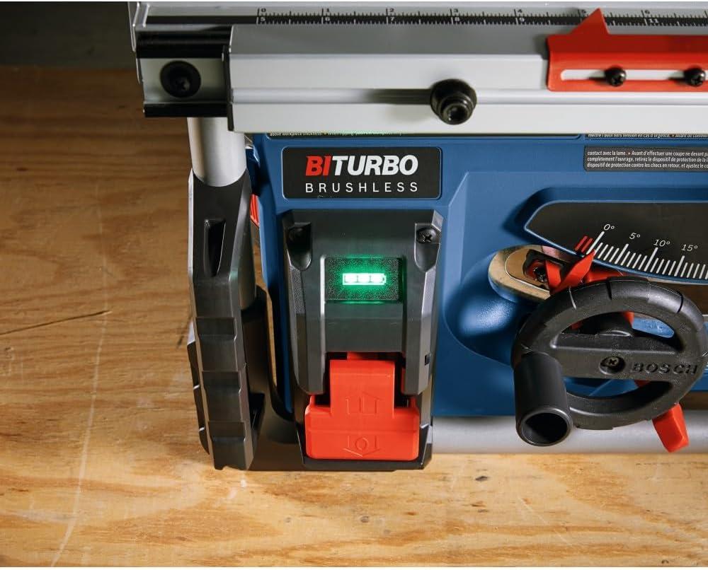 imageBOSCH GTS18V08N14 PROFACTOR 18V 814 In Portable Table Saw Kit with 1 CORE18V 8 Ah High Power BatteryTool Only