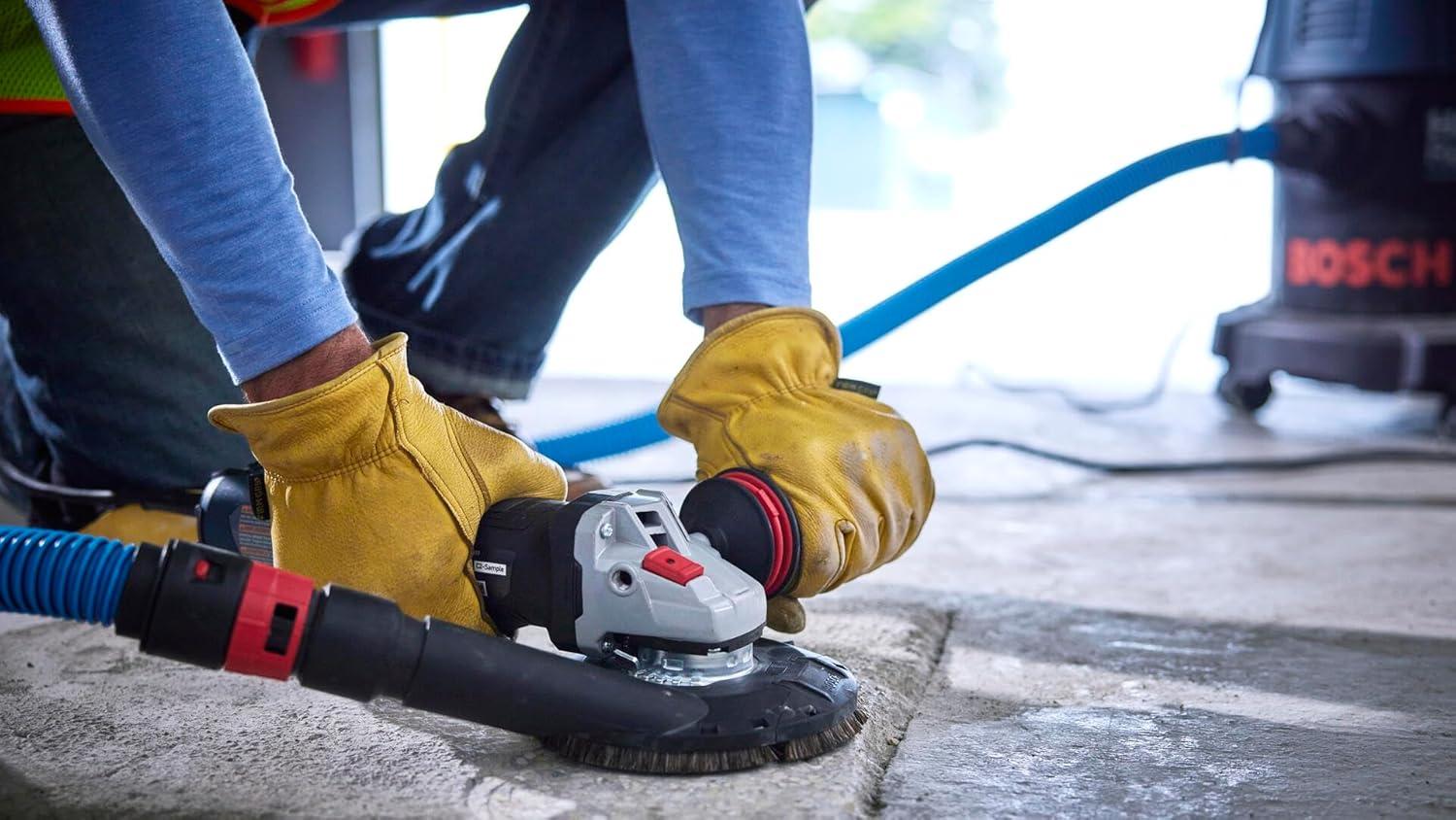 imageBOSCH GWS1460 6 In Angle Grinder with Slide Switch Compact Powerful and Ergonomic for Grinding and Cutting Applications
