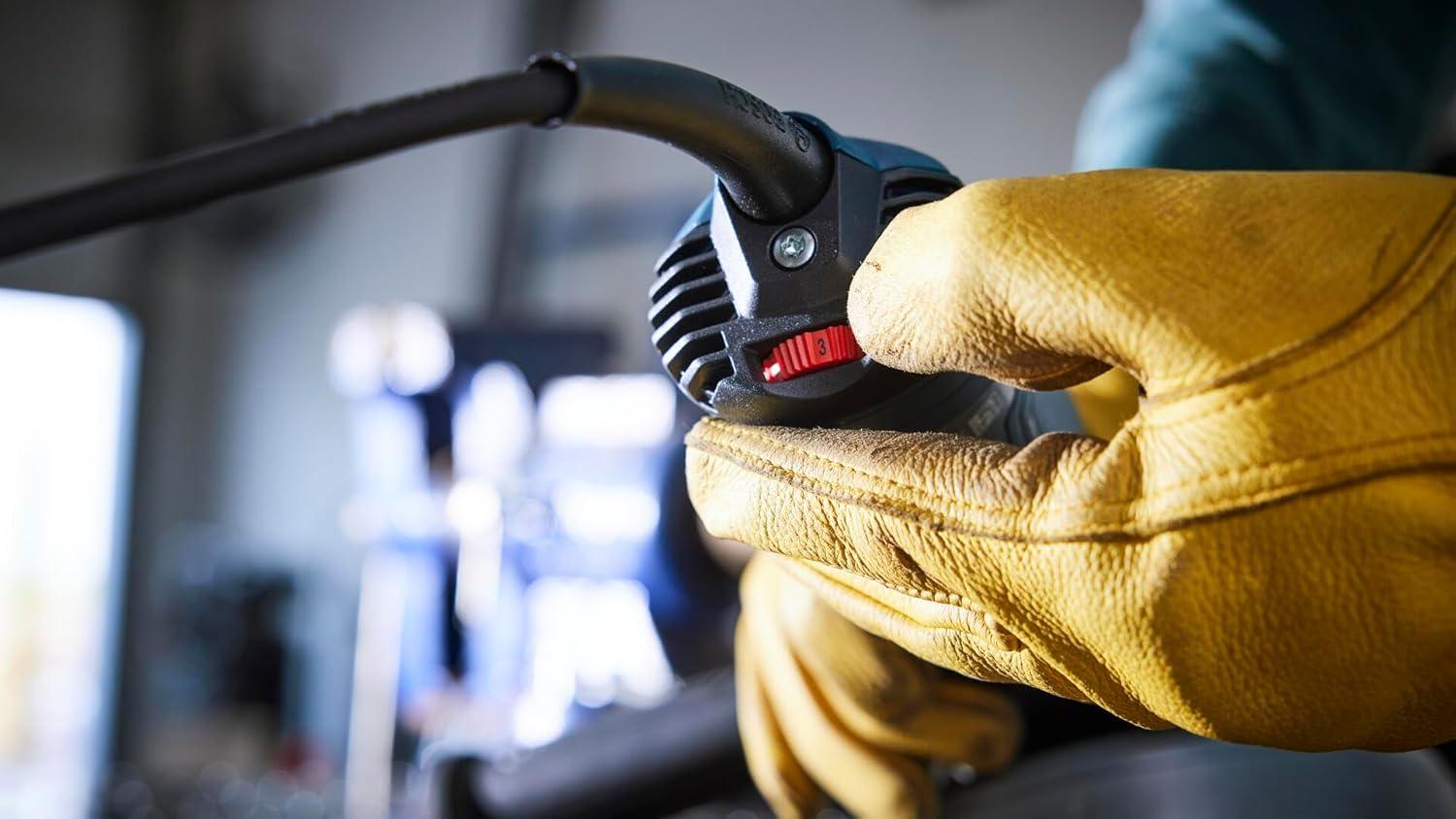 imageBOSCH GWS1460 6 In Angle Grinder with Slide Switch Compact Powerful and Ergonomic for Grinding and Cutting Applications