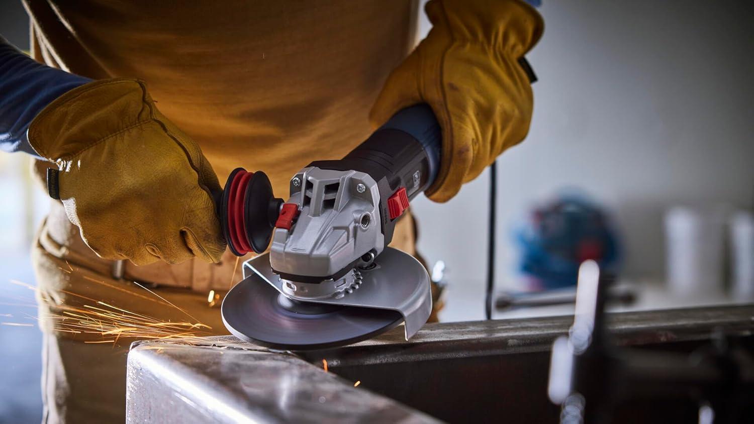 imageBOSCH GWS1460 6 In Angle Grinder with Slide Switch Compact Powerful and Ergonomic for Grinding and Cutting Applications