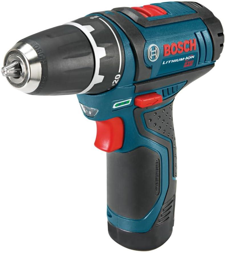 imageBOSCH GXL12V310B22 12V Max 3 Tool Power Tool Combo Kit Compact Cordless Drill Driver Pocket Reciprocating Saw and LED Worklight Set Includes 2 Batteries Charger amp BagIndustrial