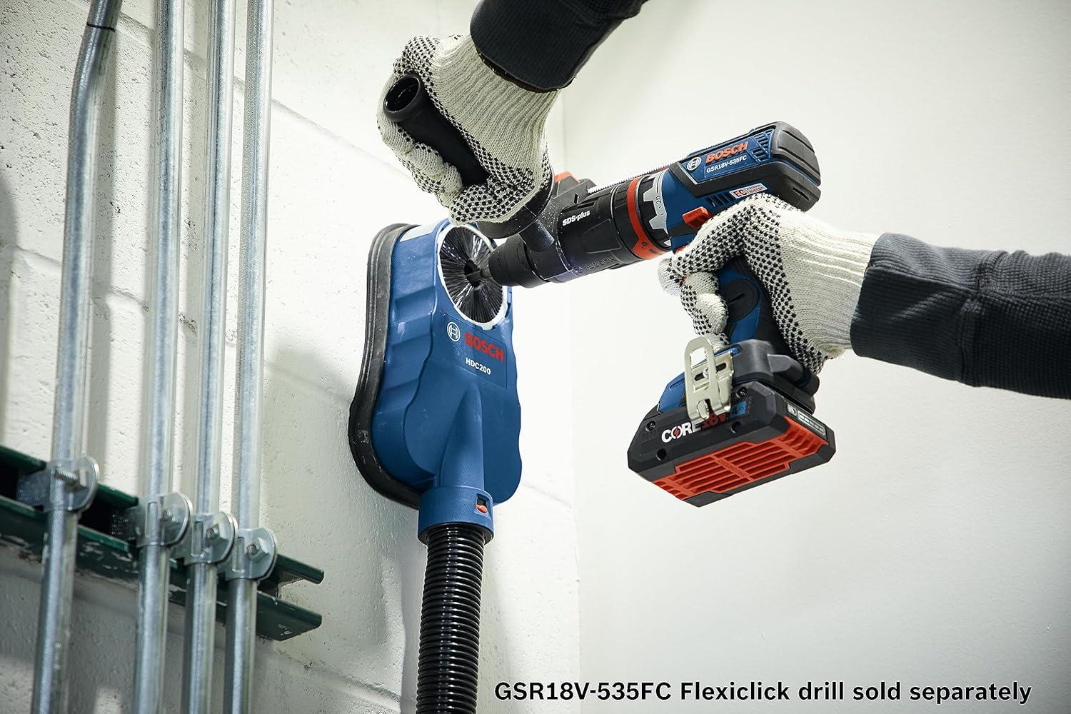 imageBOSCH GXL18V270B22 18V Brushless 2 Tool Combo Kit with 5in1 Flexiclick Cordless Drill Driver and StarlockPlus Oscillating Multi Tool Tool Set Includes CORE18V Battery Charger amp Attachments